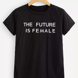 Future is Female Black Short Sleeve Tee